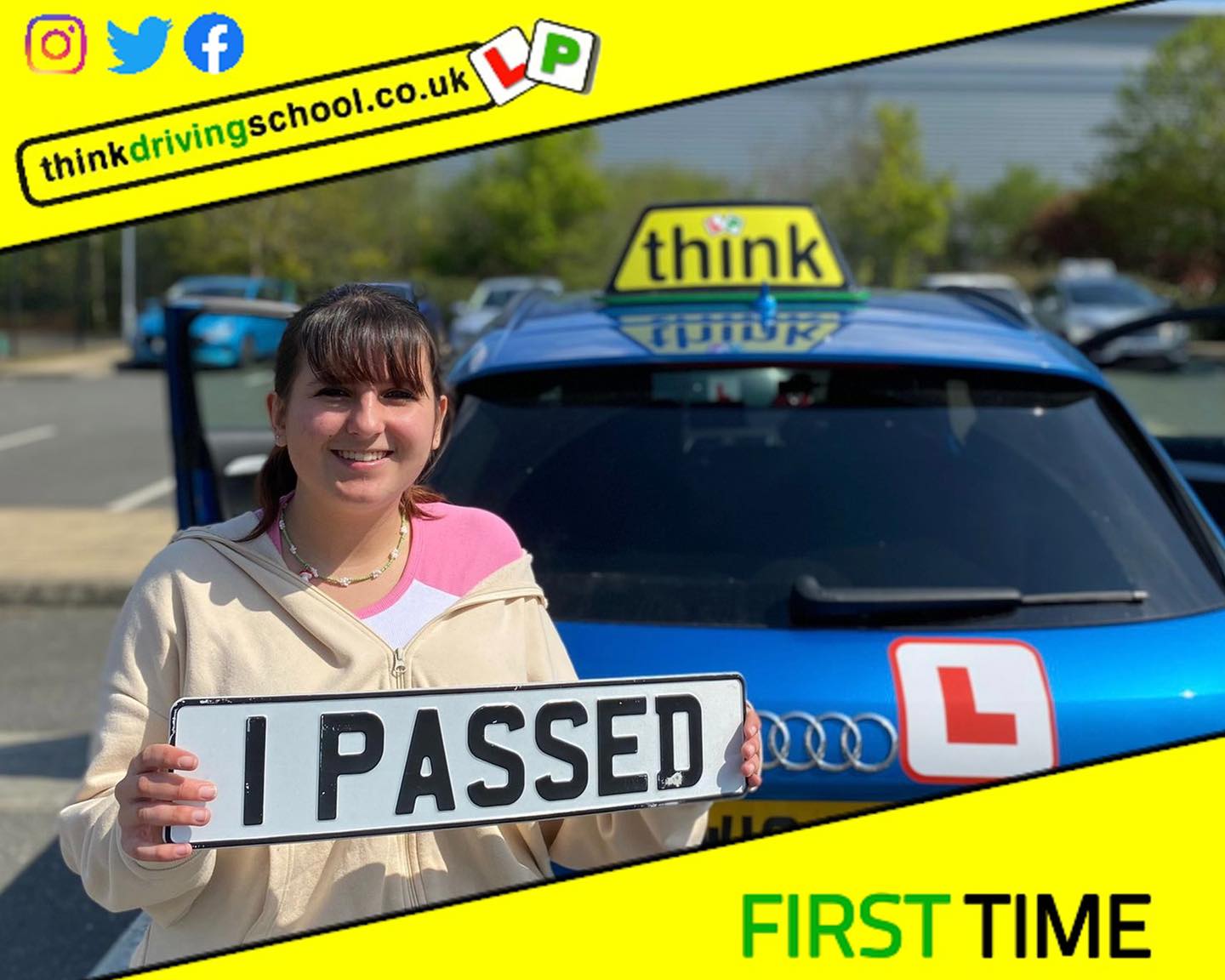 Passed with think driving school April 2022 and left this 5 star review