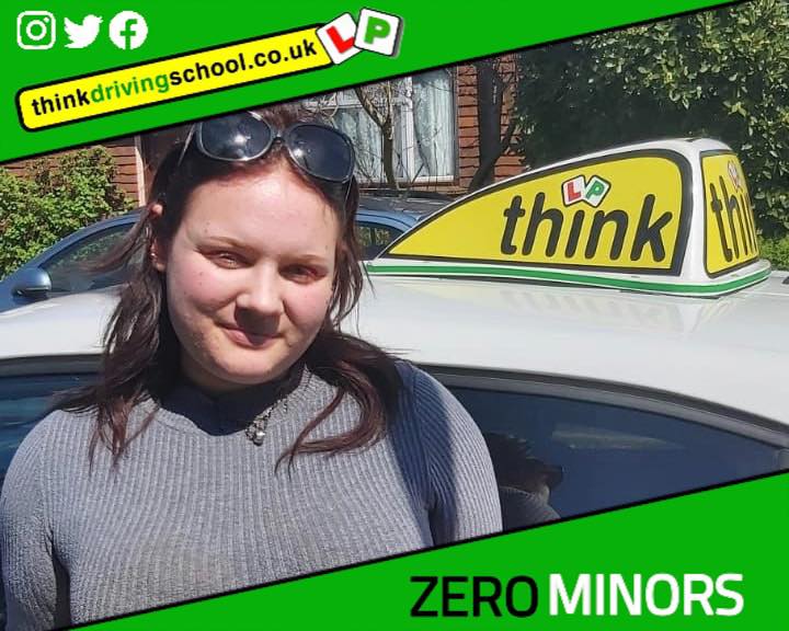 passed with think driving school with ZERO minors