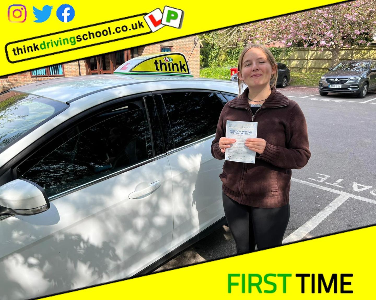 Passed with think driving school April 2022 and left this 5 star review