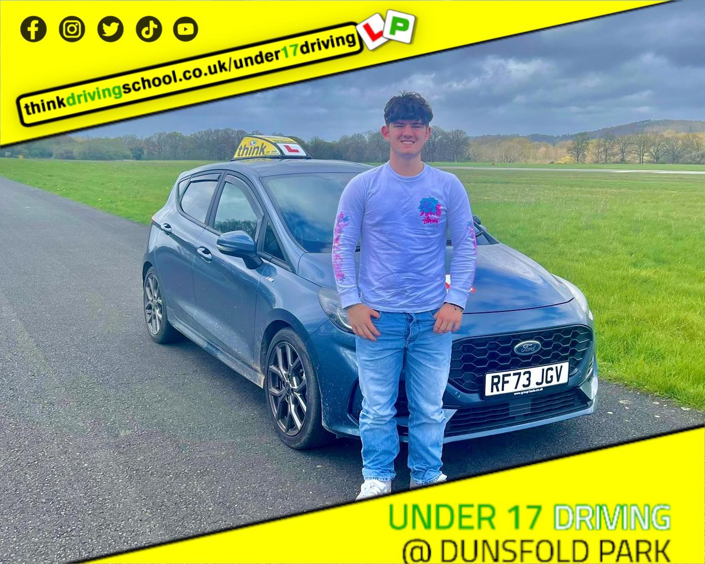 Driving School Hampshire pass Photo Passed with think driving school APRIL 2024 and left this 5 star review