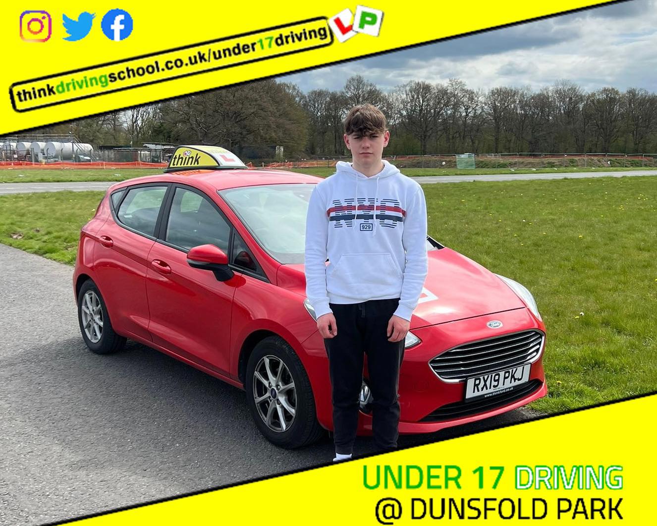 Driving School Hampshire pass Photo Passed with think driving school November 2022 and left this 5 star review