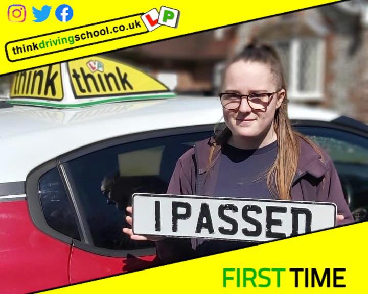 Driving School Hampshire pass Photo Passed with think driving school November 2022 and left this 5 star review