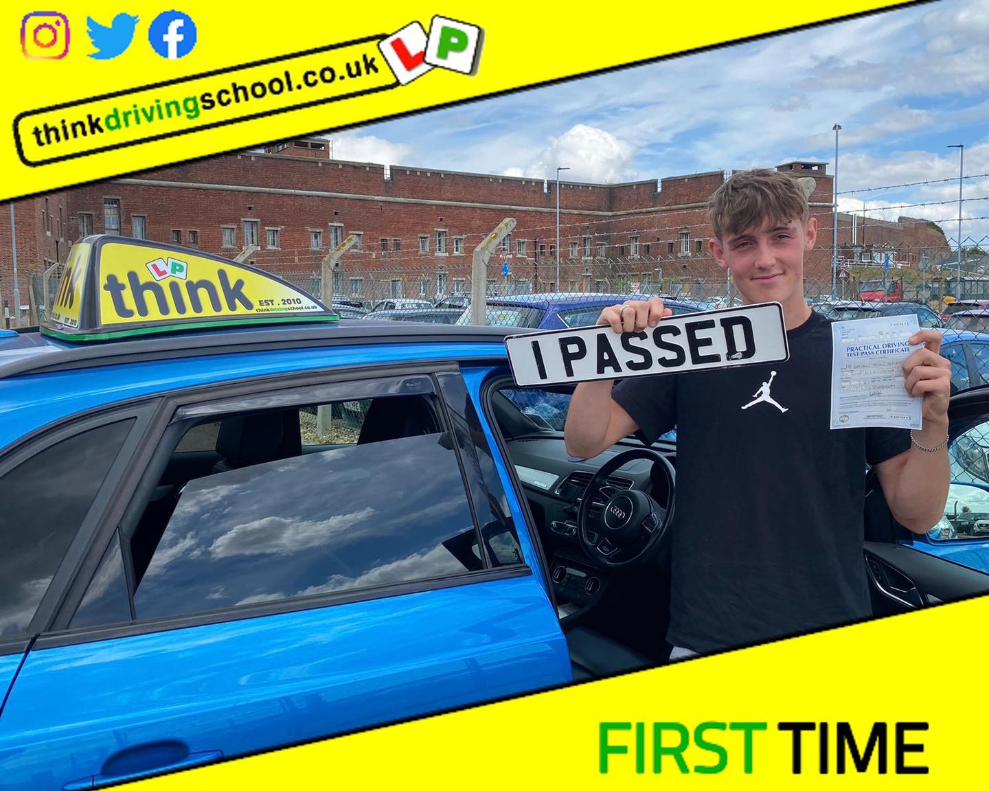 Passed with think driving school August 2022 and left this 5 star review