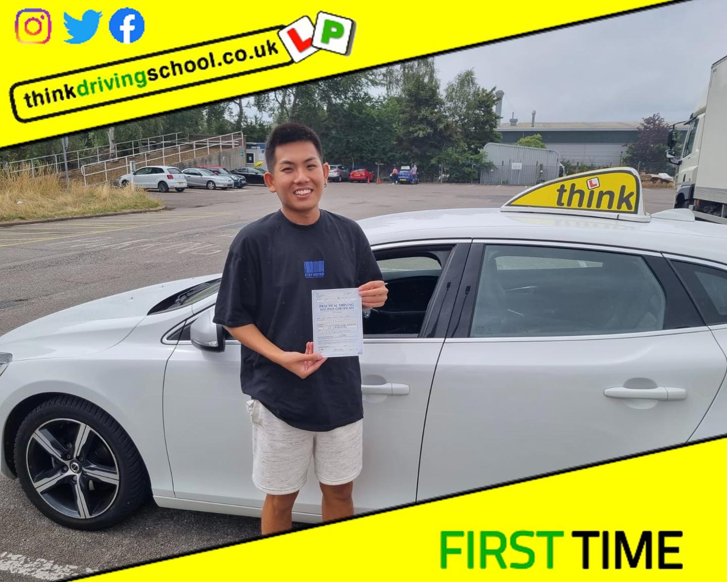 Passed with think driving school August 2022 and left this 5 star review
