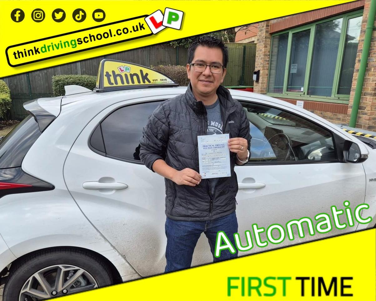 Driving School Godalming Passed with think driving school DECEMBER 2024 and left this 5 star review
