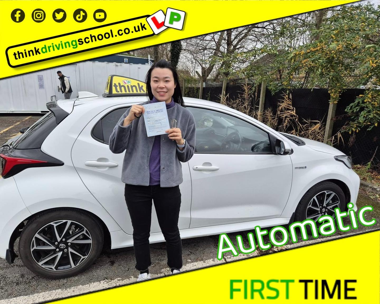 Driving School Godalming Passed with think driving school DECEMBER 2024 and left this 5 star review