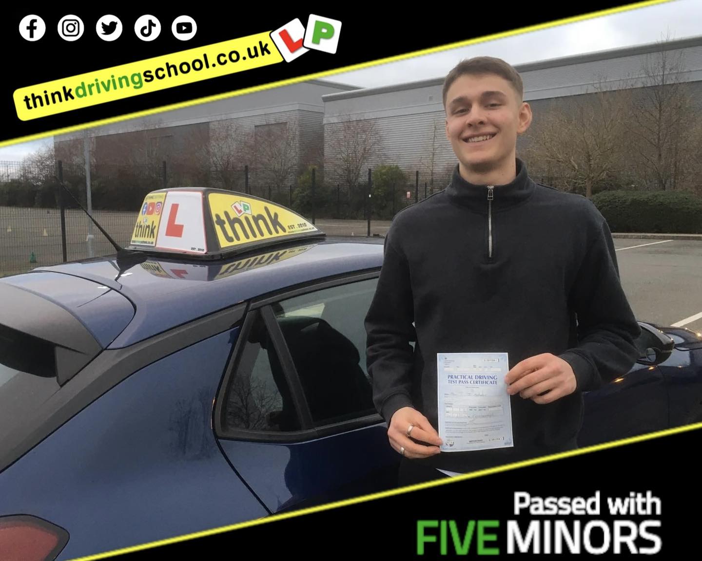 Driving School Godalming Passed with think driving school DECEMBER 2024 and left this 5 star review