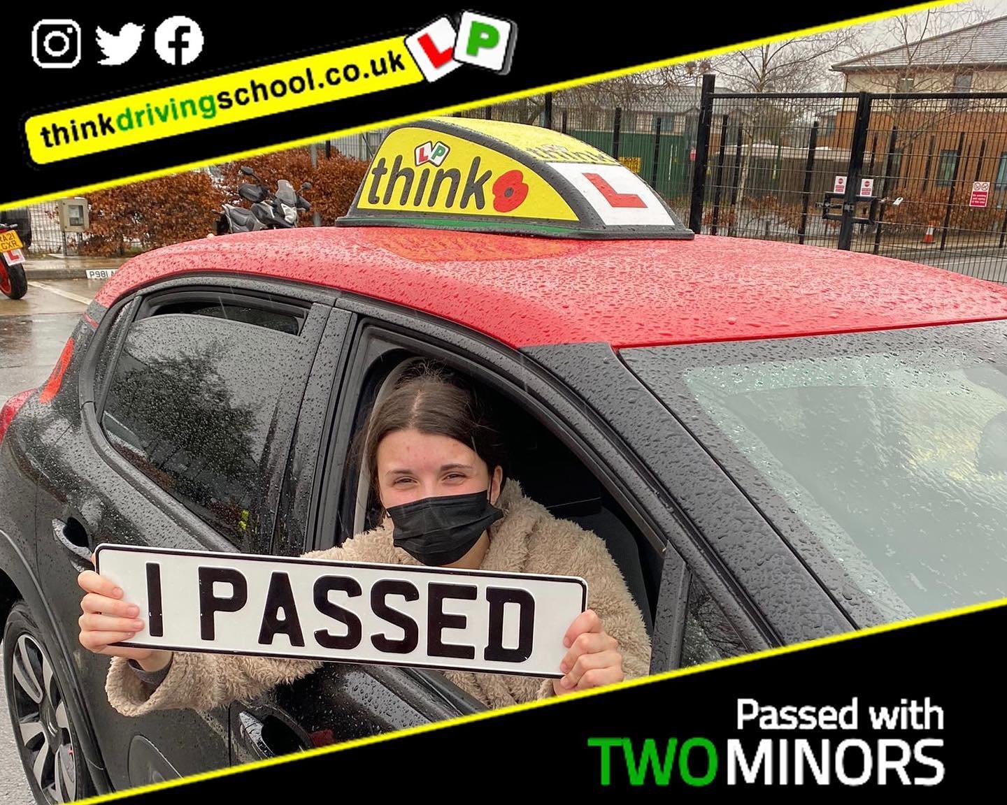 Passed with think driving school December 2021 and left this 5 star review