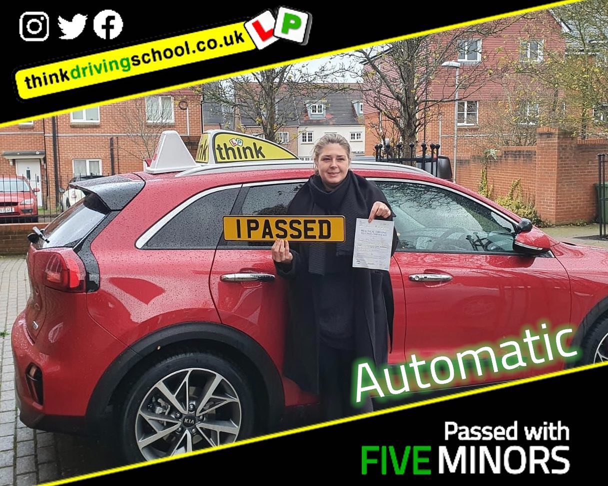 Passed with think driving school December 2021 and left this 5 star review
