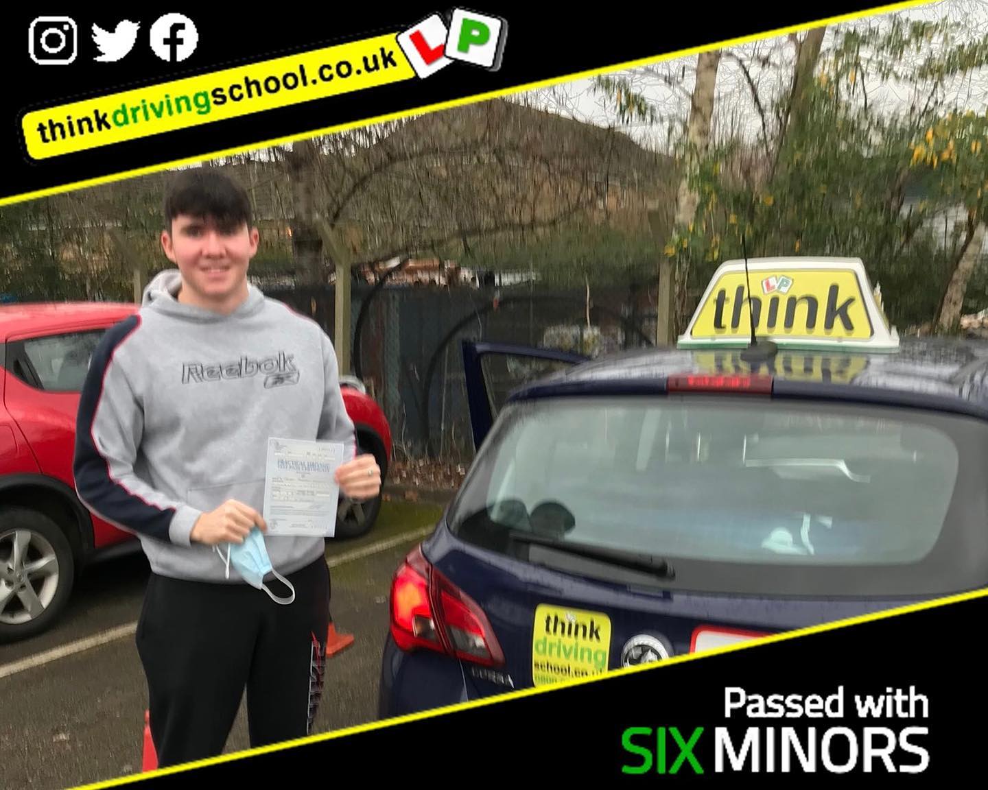 Passed with think driving school December 2021 and left this 5 star review