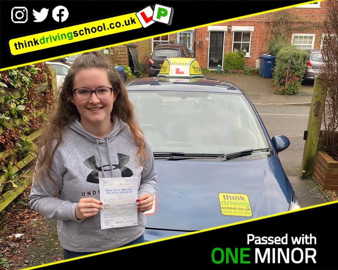 Passed with think driving school December 2021 and left this 5 star review