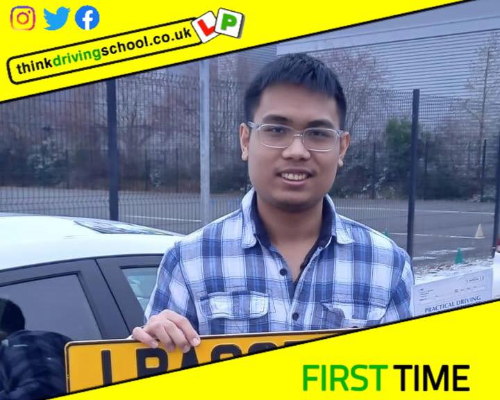 Passed with think driving school November 2022 and left this 5 star review