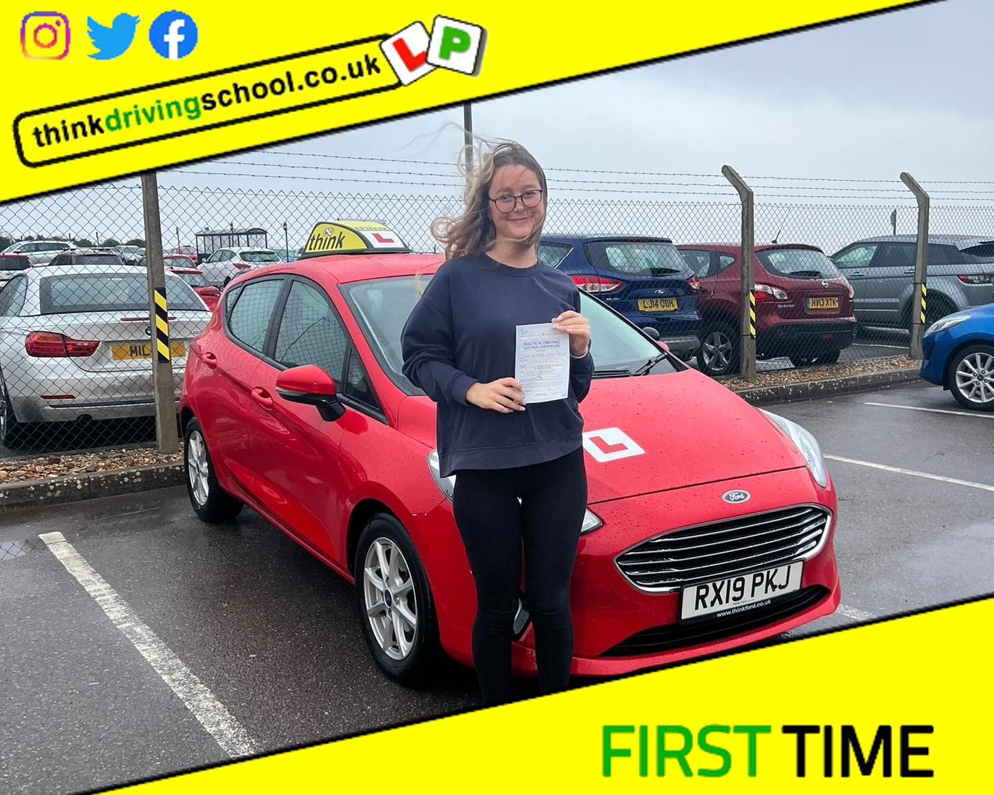 Passed with think driving school November 2022 and left this 5 star review