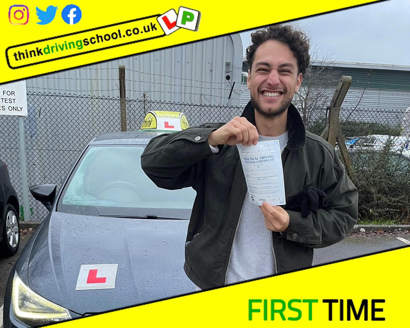 Passed with think driving school November 2022 and left this 5 star review
