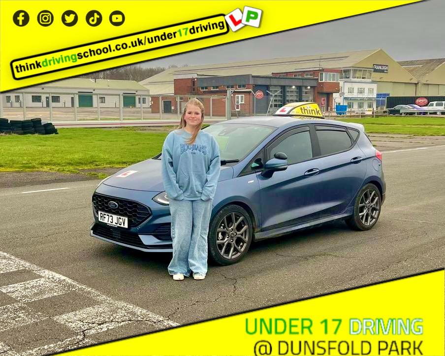 Driving School Hampshire pass Photo Passed with think driving school February 2024 and left this 5 star review