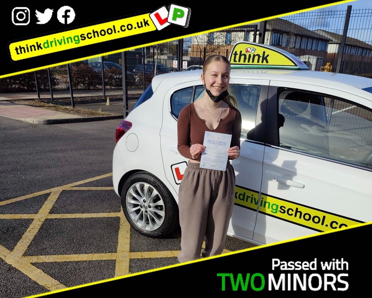 Passed with think driving school February 2022 and left this 5 star review