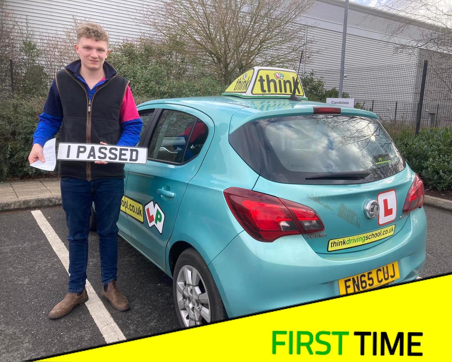 Passed with think driving school February 2022 and left this 5 star review