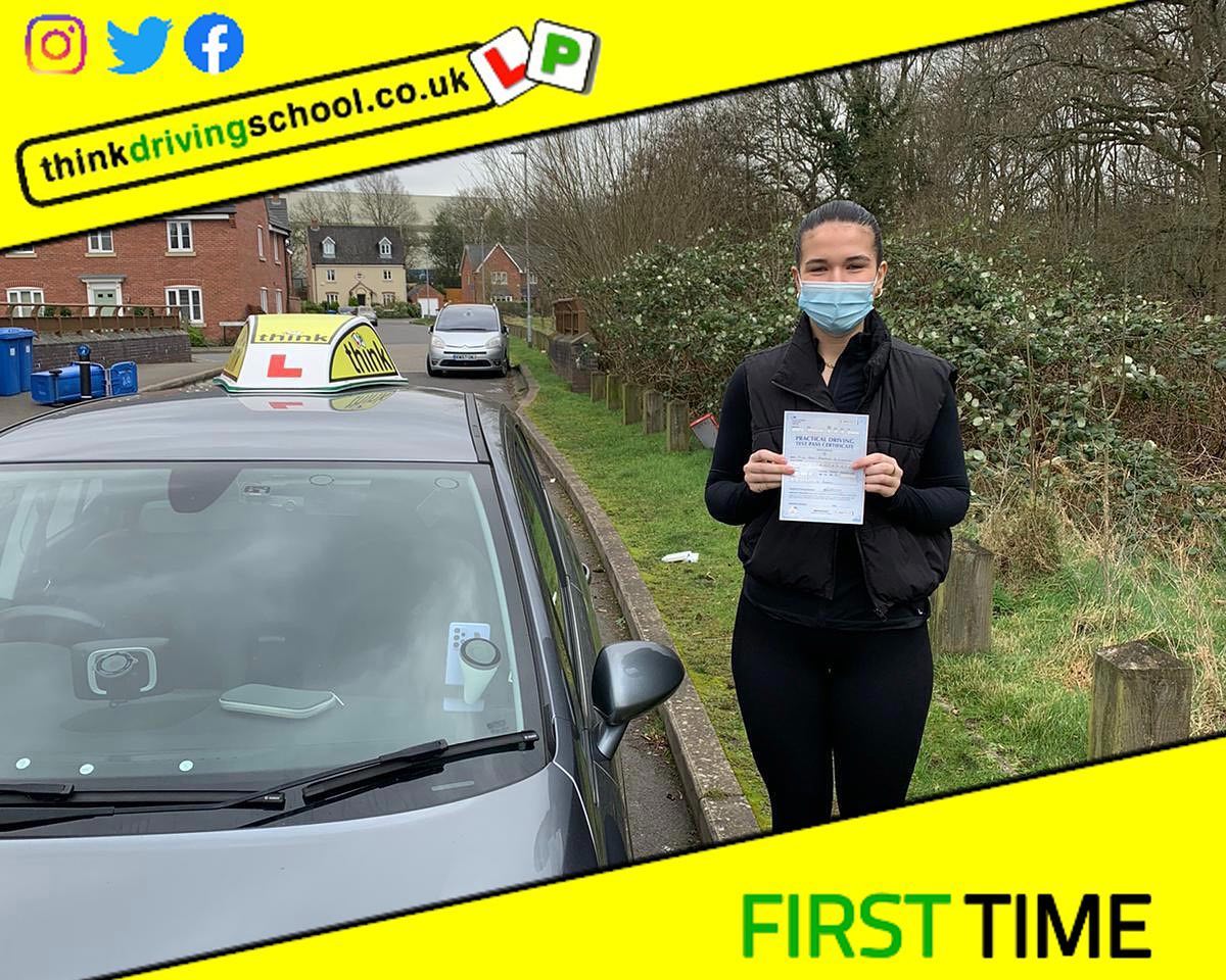 Passed with think driving school February 2022 and left this 5 star review