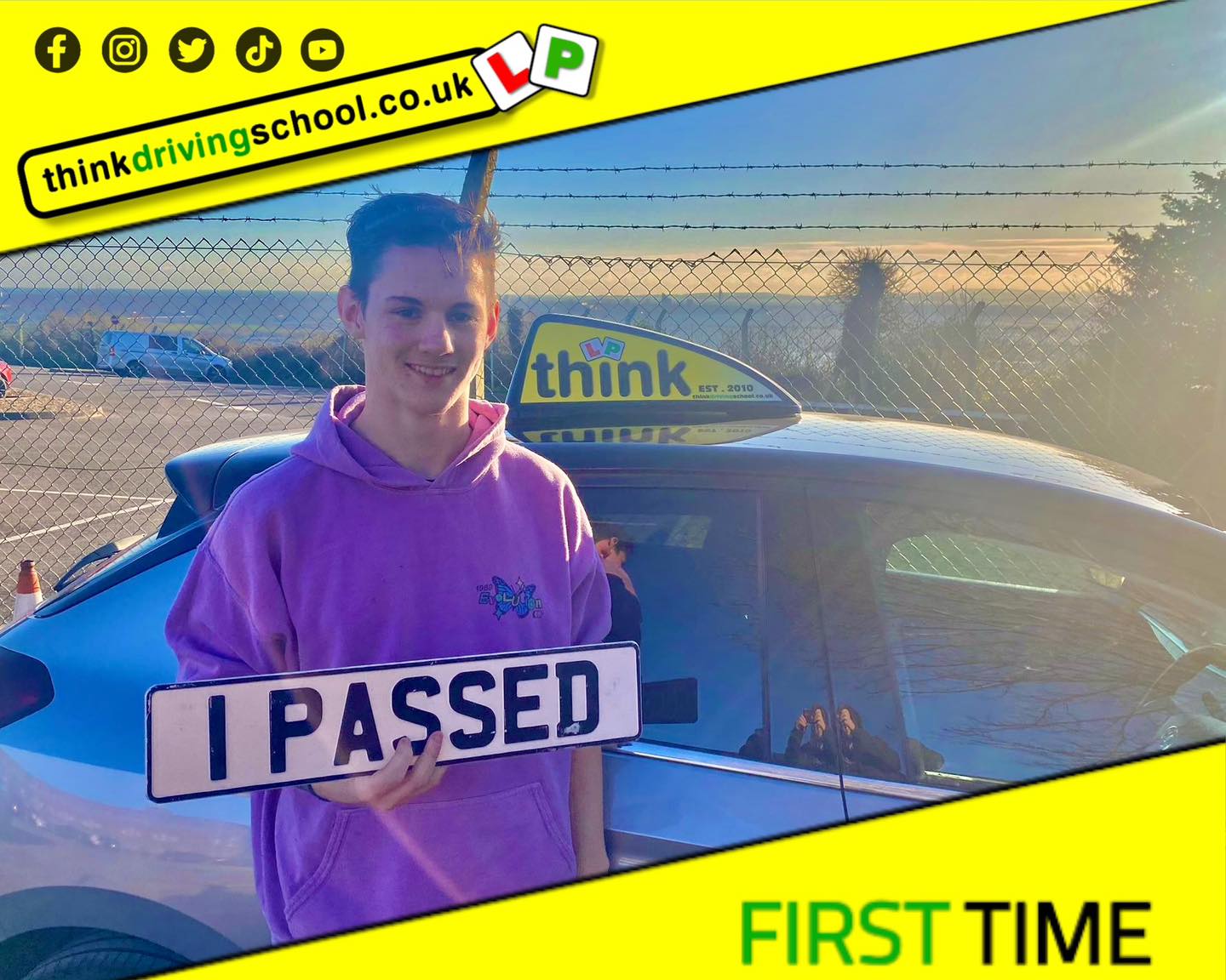 Passed with think driving school January 2024 and left this 5 star review