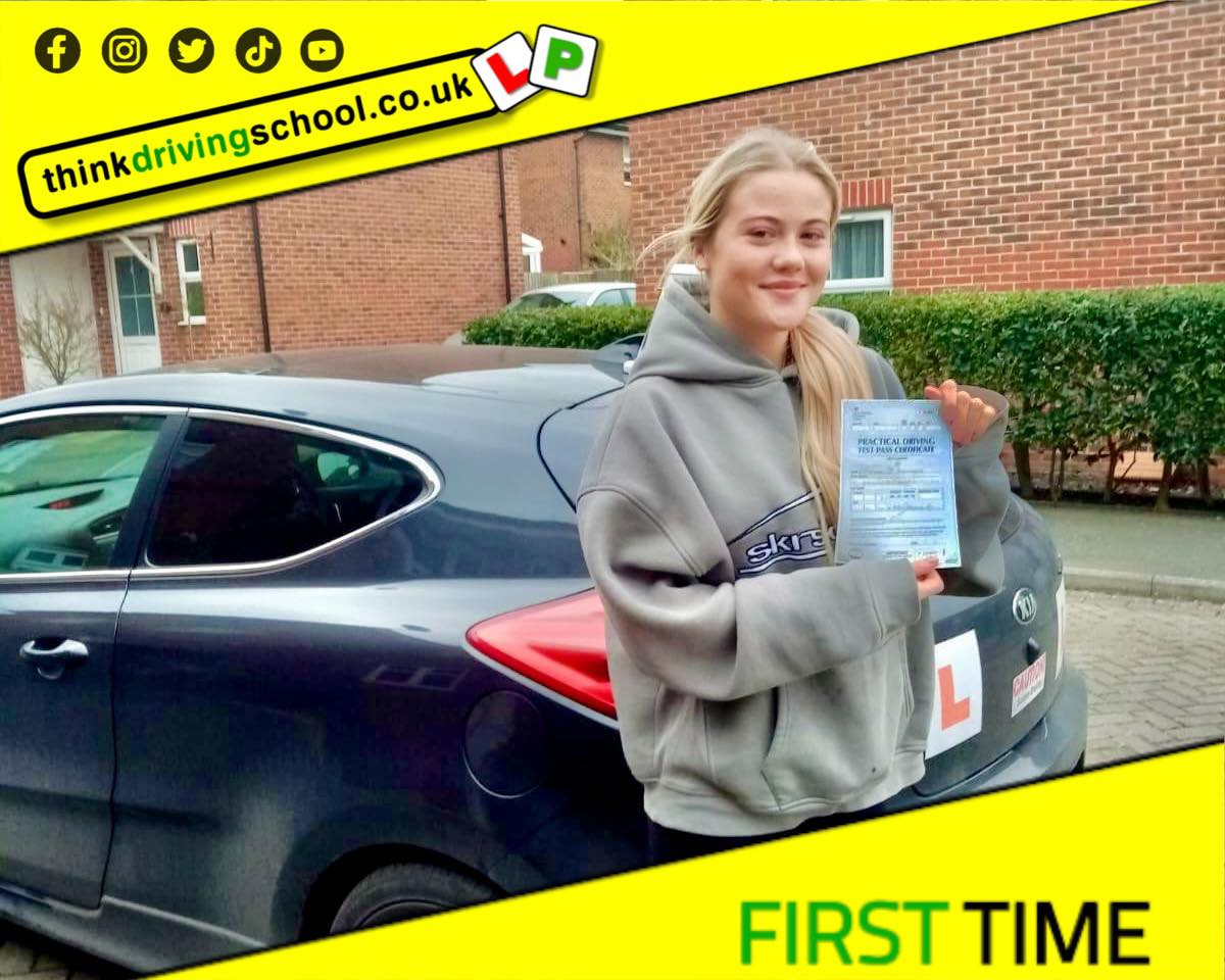 Passed with think driving school January 2024 and left this 5 star review