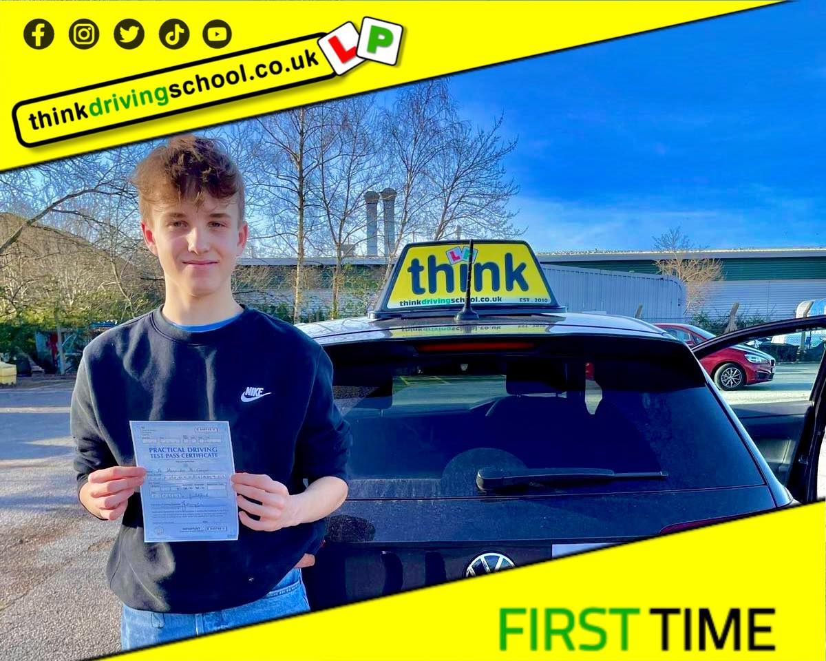 Passed with think driving school January 2024 and left this 5 star review