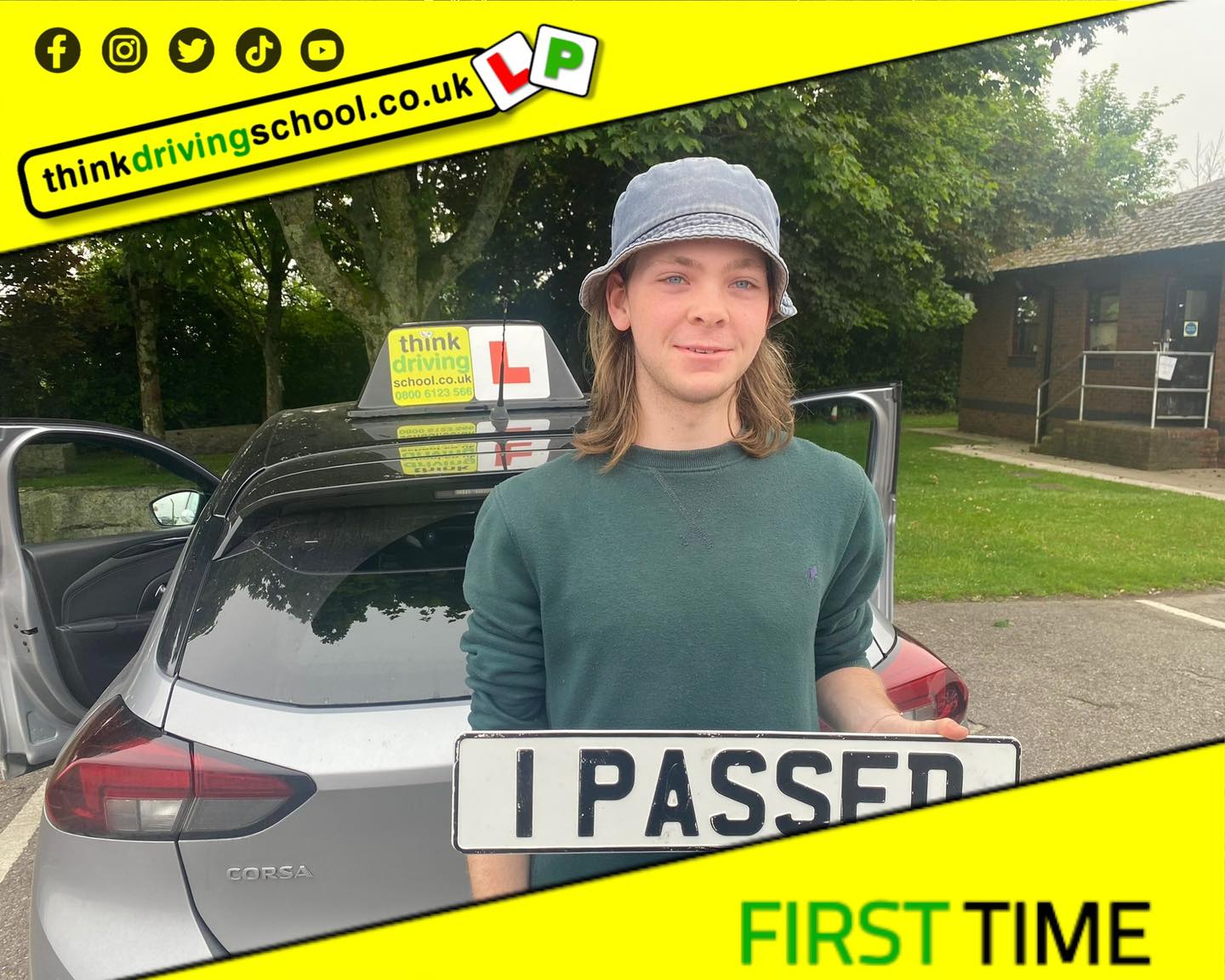 Driving School Hampshire pass Photo Passed with think driving school JUNE 2024 and left this 5 star review