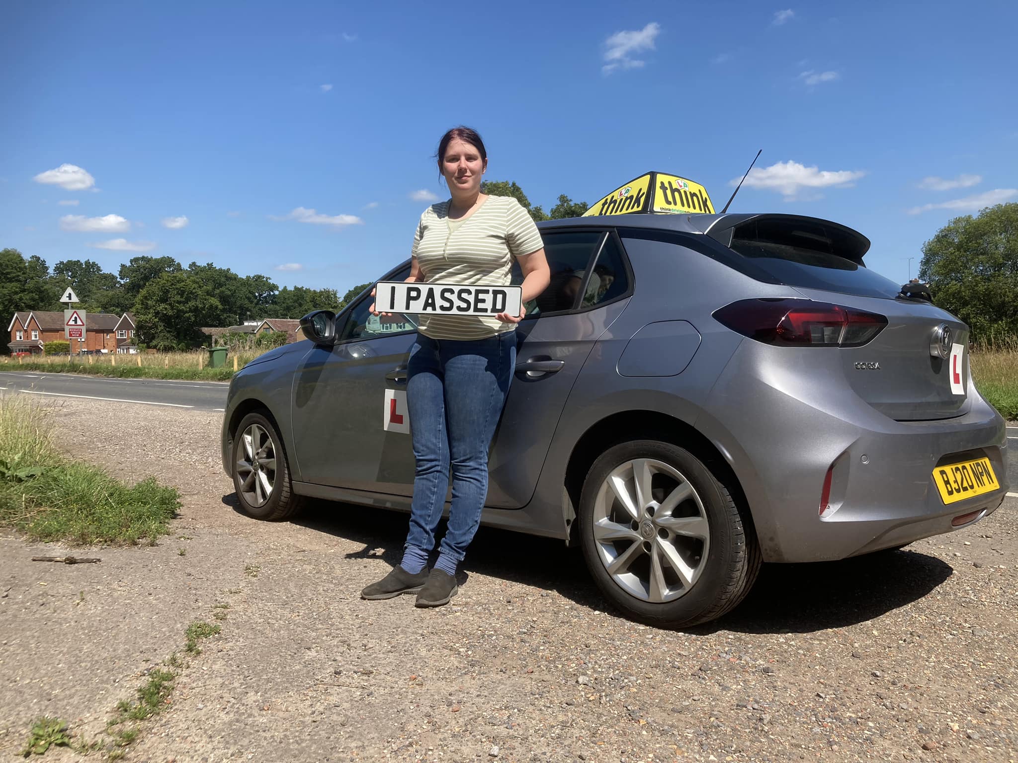Driving School Hampshire pass Photo Passed with think driving school JUNE 2024 and left this 5 star review