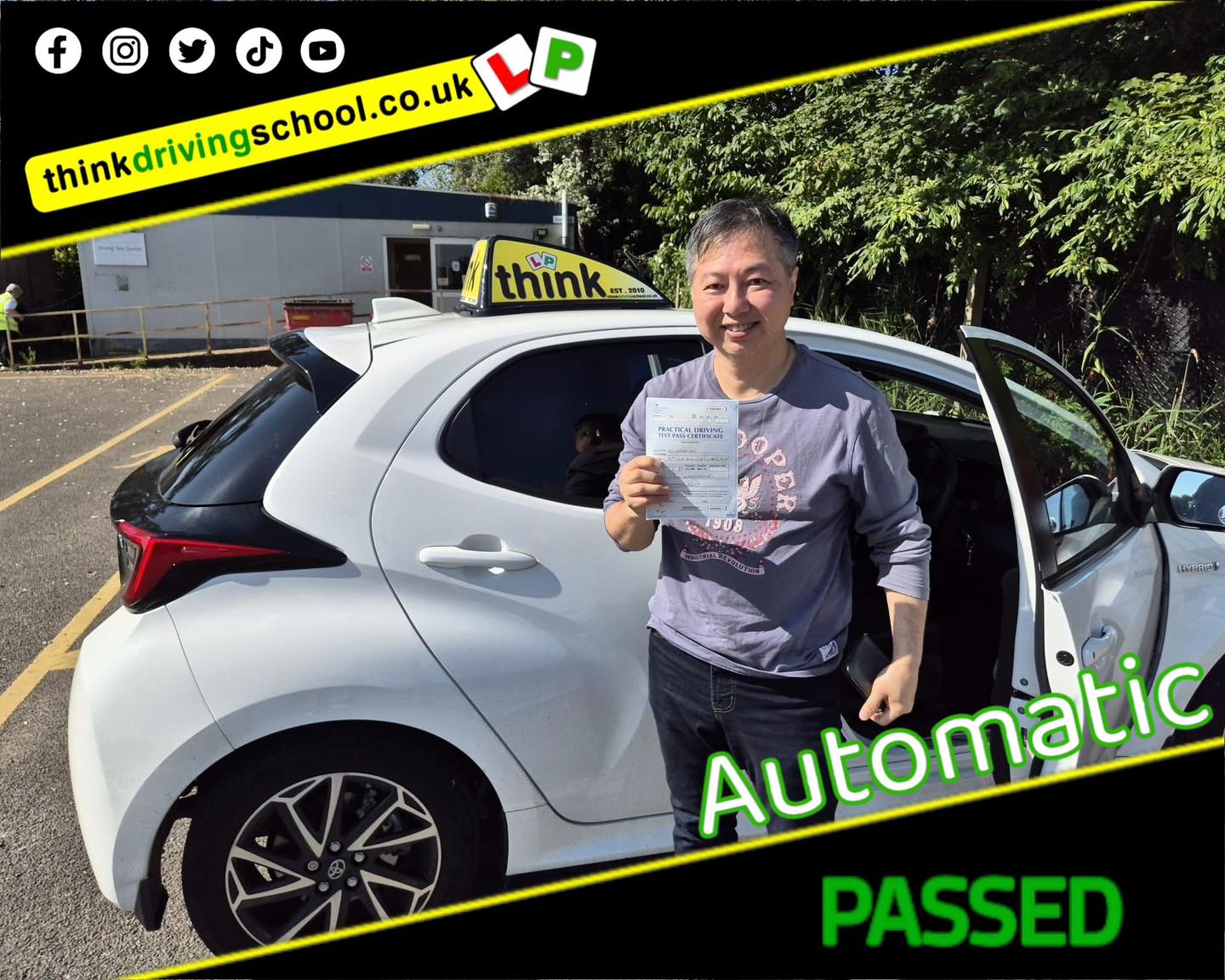 Passed with think driving school JUNE 2024 and left this 5 star review