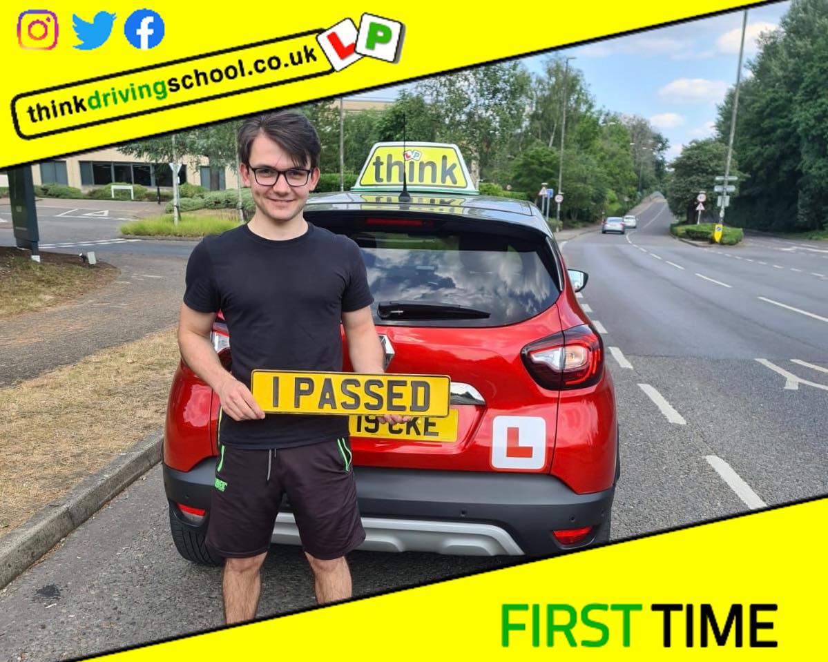 Driving School Hampshire pass Photo Passed with think driving school JUNE 2023 and left this 5 star review