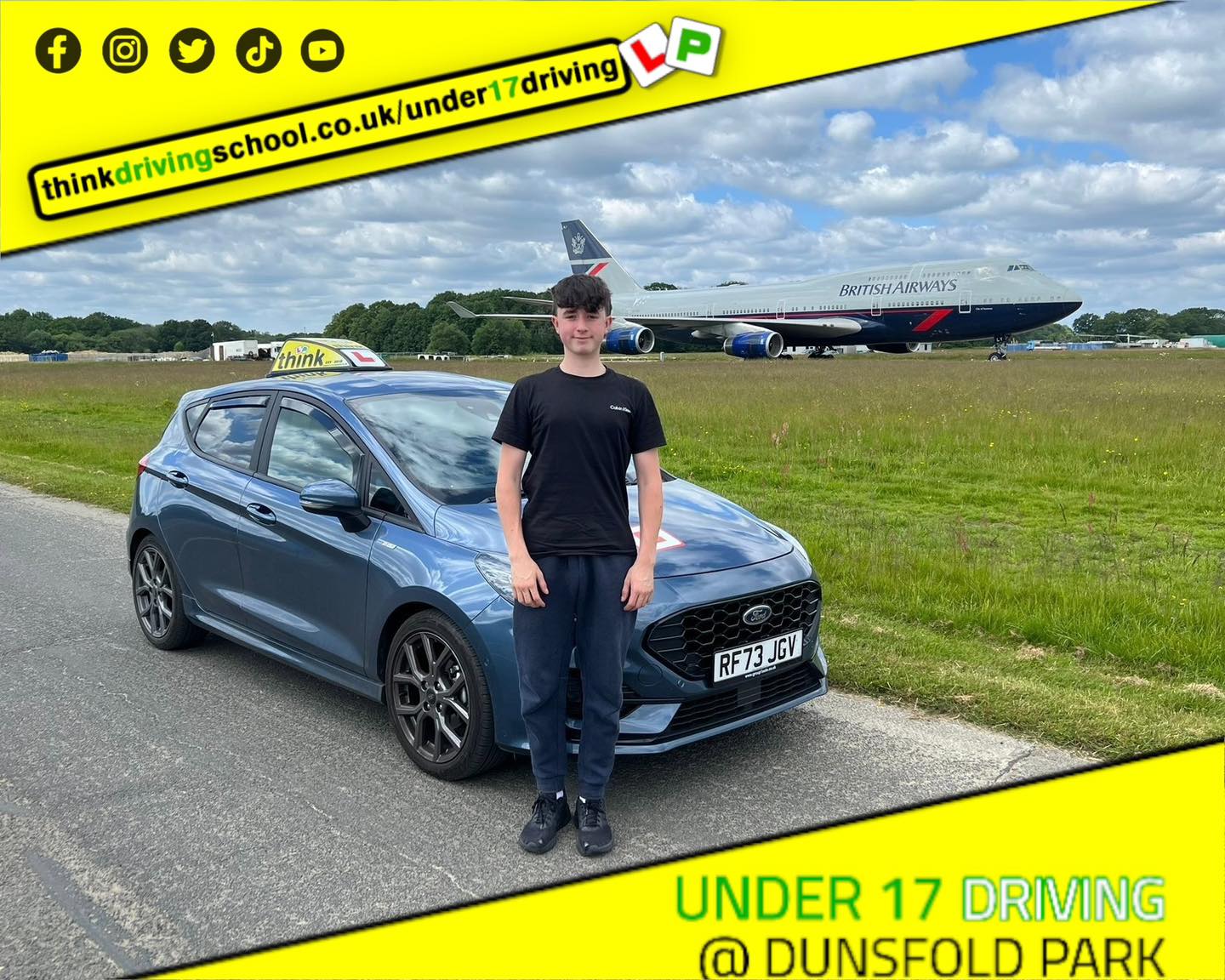 Driving School Hampshire pass Photo Passed with think driving school JUNE 2024 and left this 5 star review