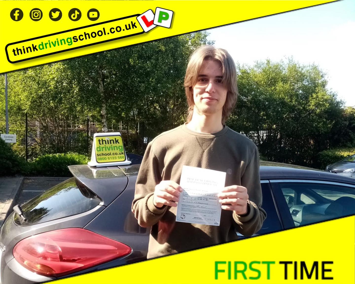 Passed with think driving school JUNE 2024 and left this 5 star review