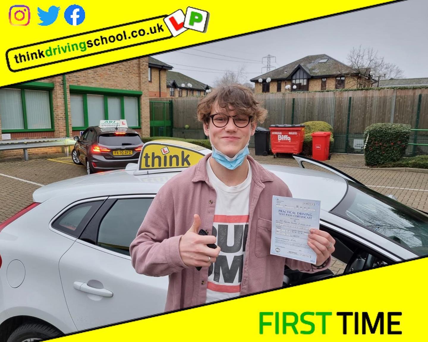 Passed with think driving school January 2022 and left this 5 star review