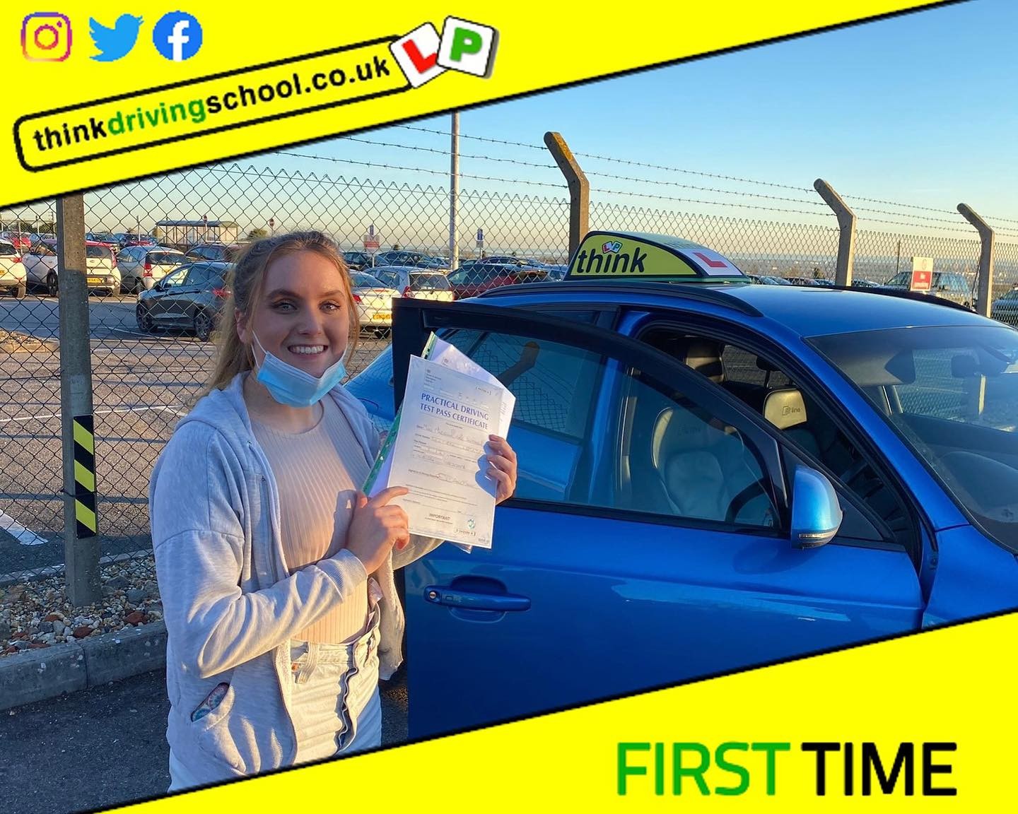 Passed with think driving school January 2022 and left this 5 star review