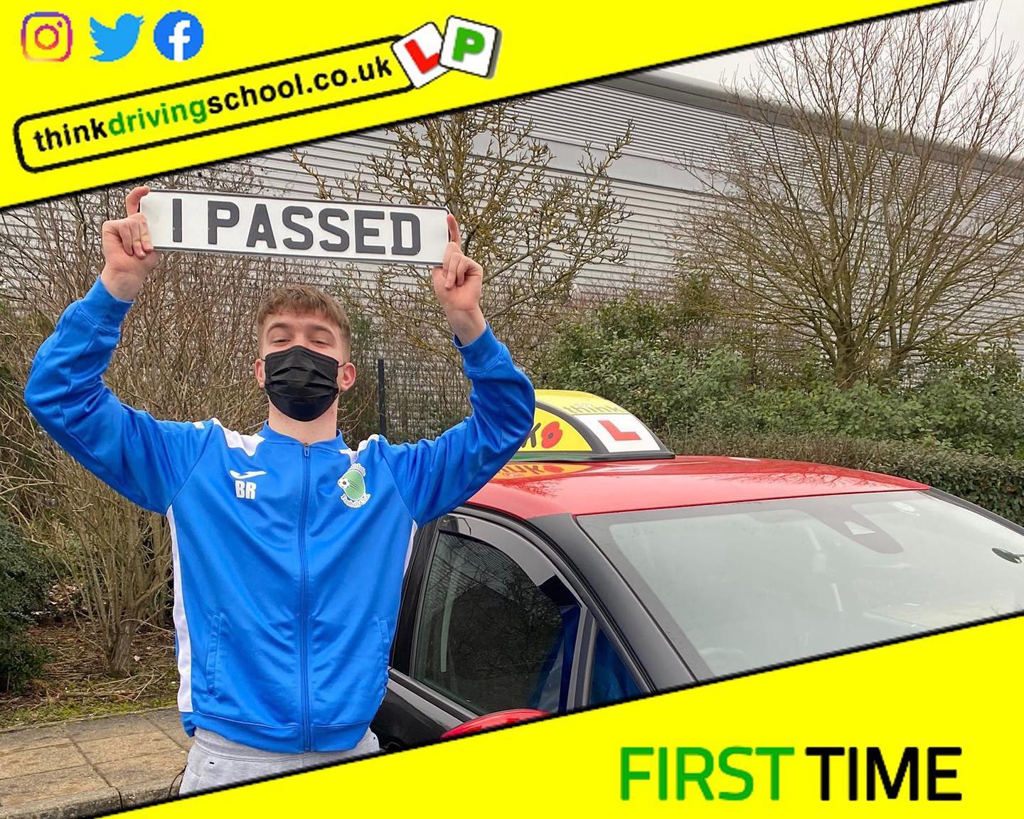 Passed with think driving school January 2022 and left this 5 star review