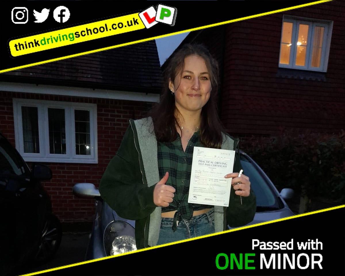 Passed with think driving school January 2022 and left this 5 star review
