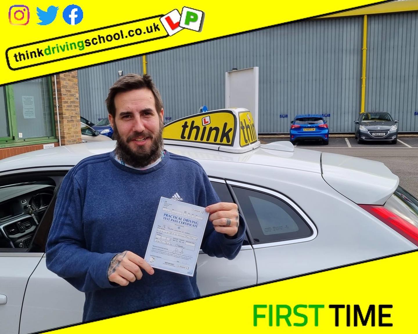 Passed with think driving school January 2022 and left this 5 star review
