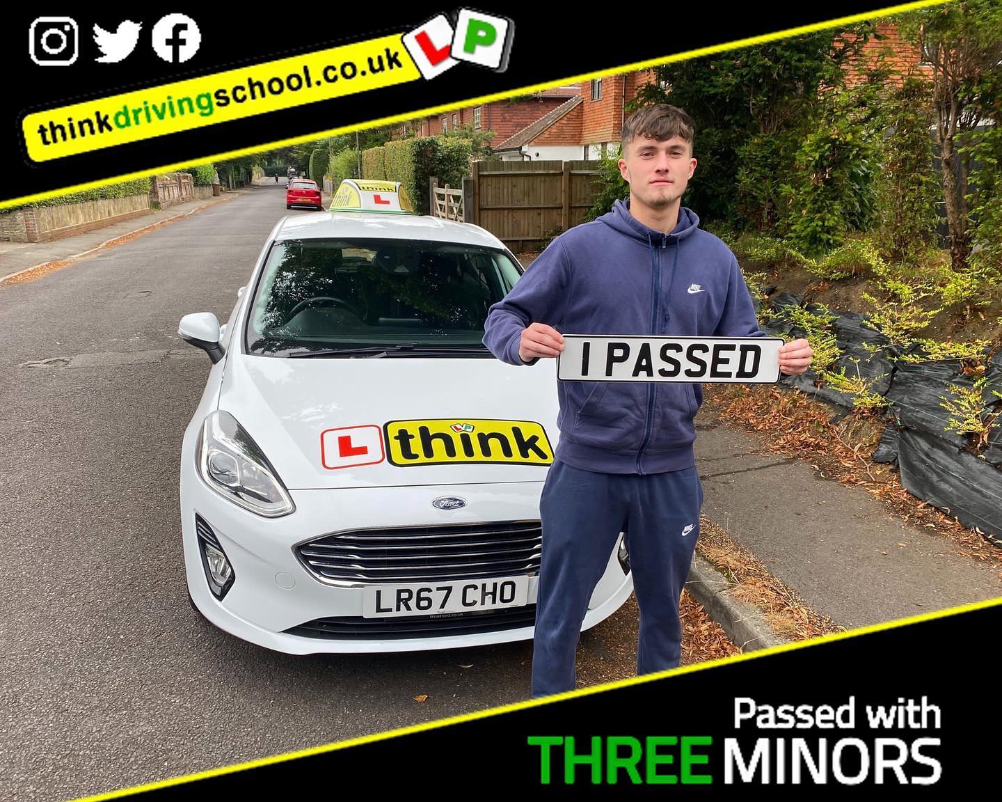 Passed with think driving school January 2022 and left this 5 star review