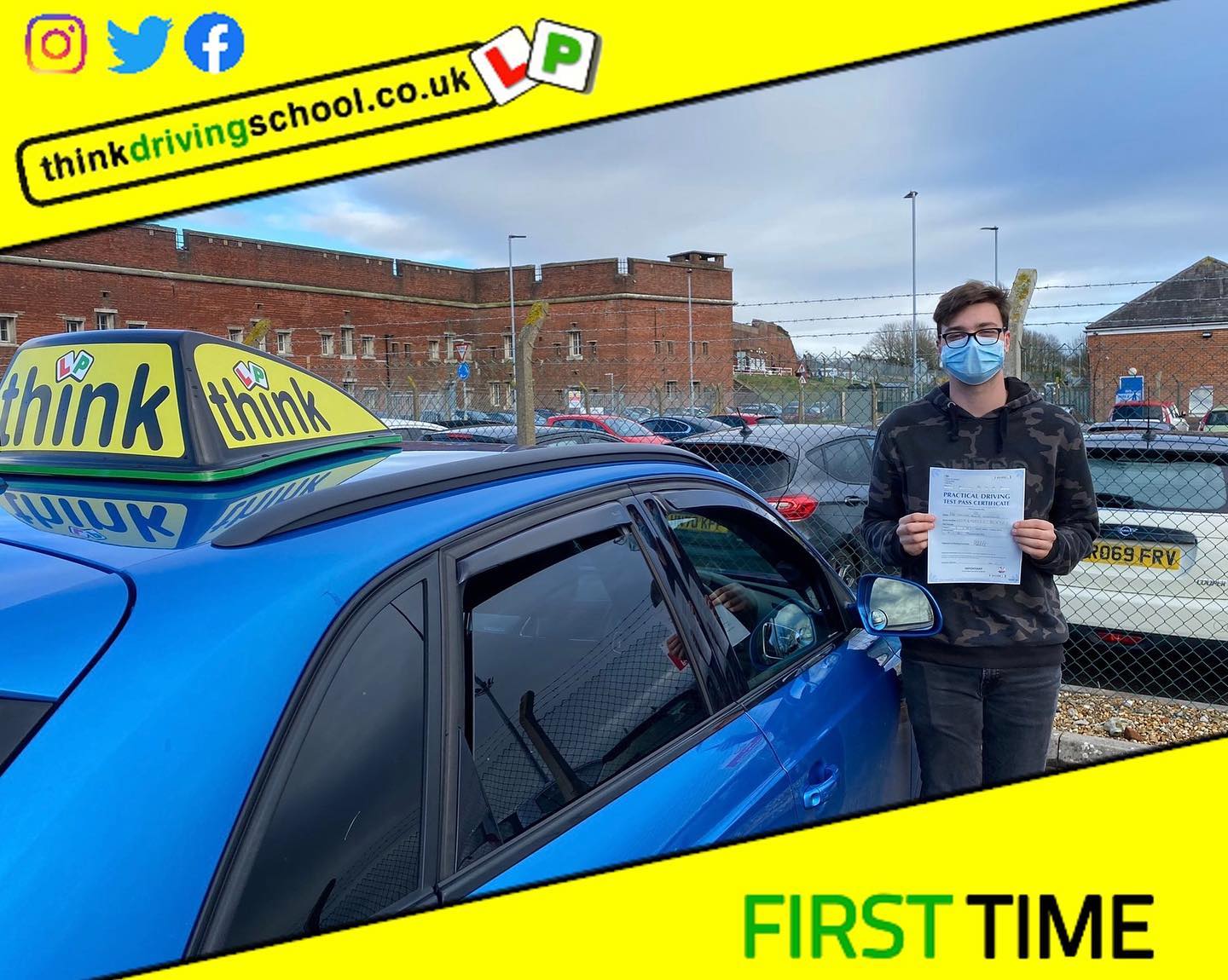 Passed with think driving school January 2022 and left this 5 star review