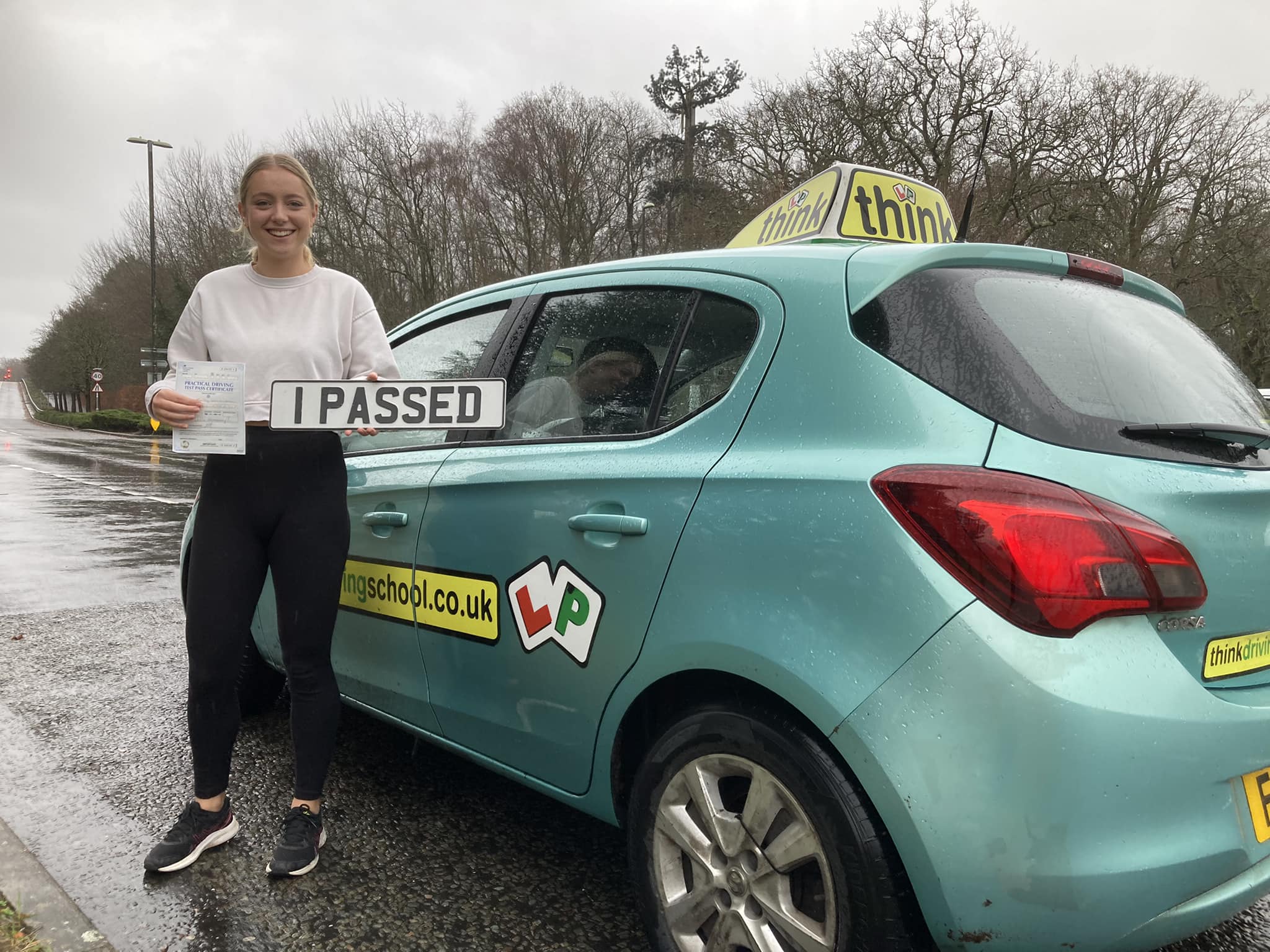 Driving School Hampshire pass Photo Passed with think driving school November 2022 and left this 5 star review