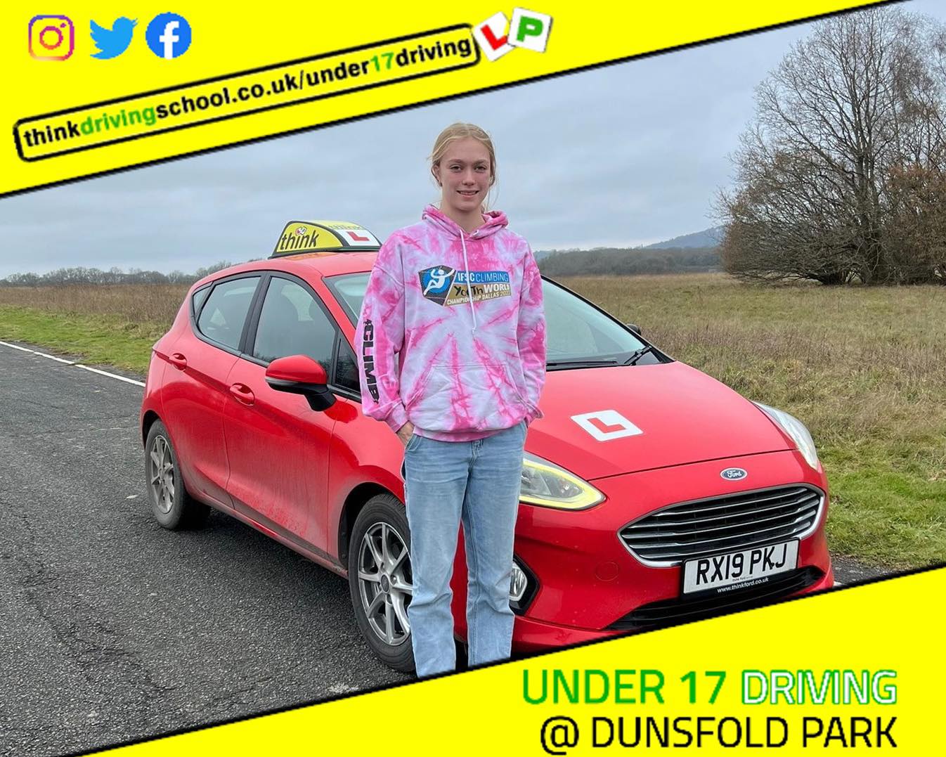 Driving School Hampshire pass Photo Passed with think driving school November 2022 and left this 5 star review