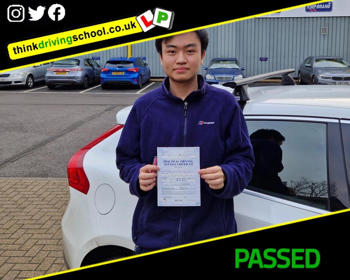 Passed with think driving school November 2022 and left this 5 star review