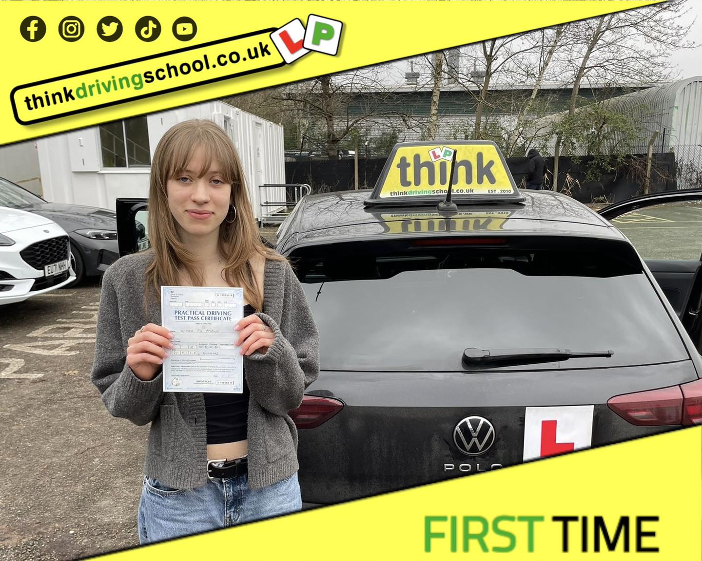 Driving School Godalming Passed with think driving school January 2025 and left this 5 star review
