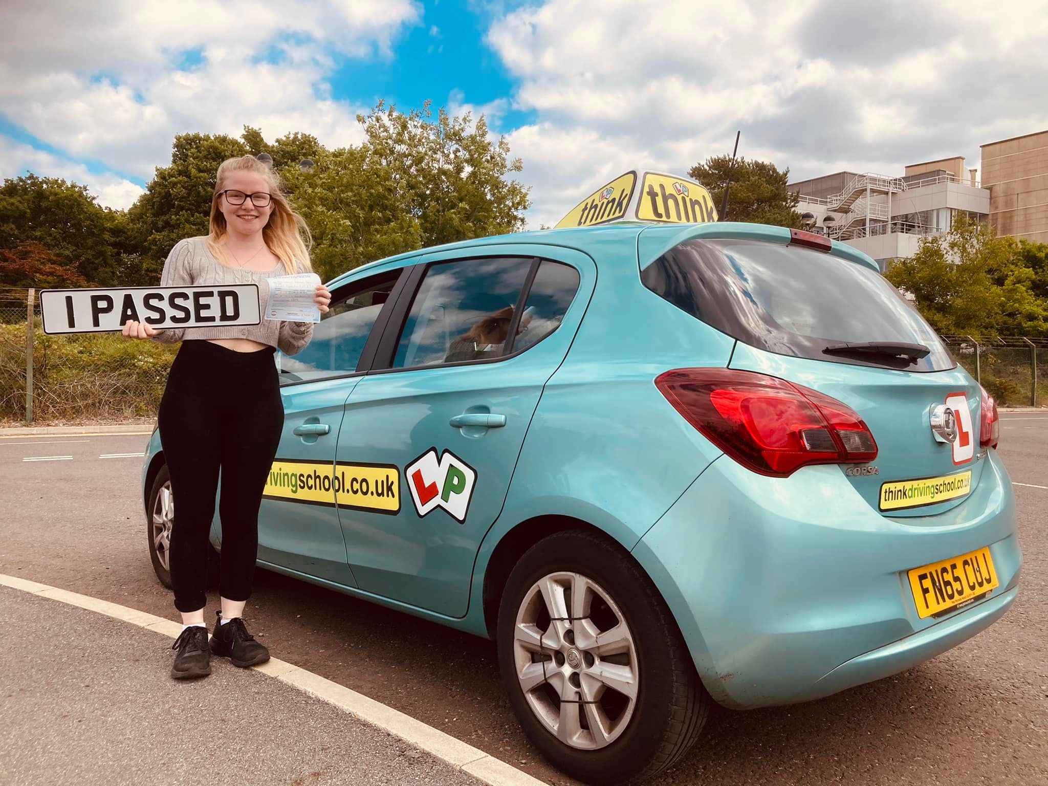 Passed with think driving school July 2022 and left this 5 star review