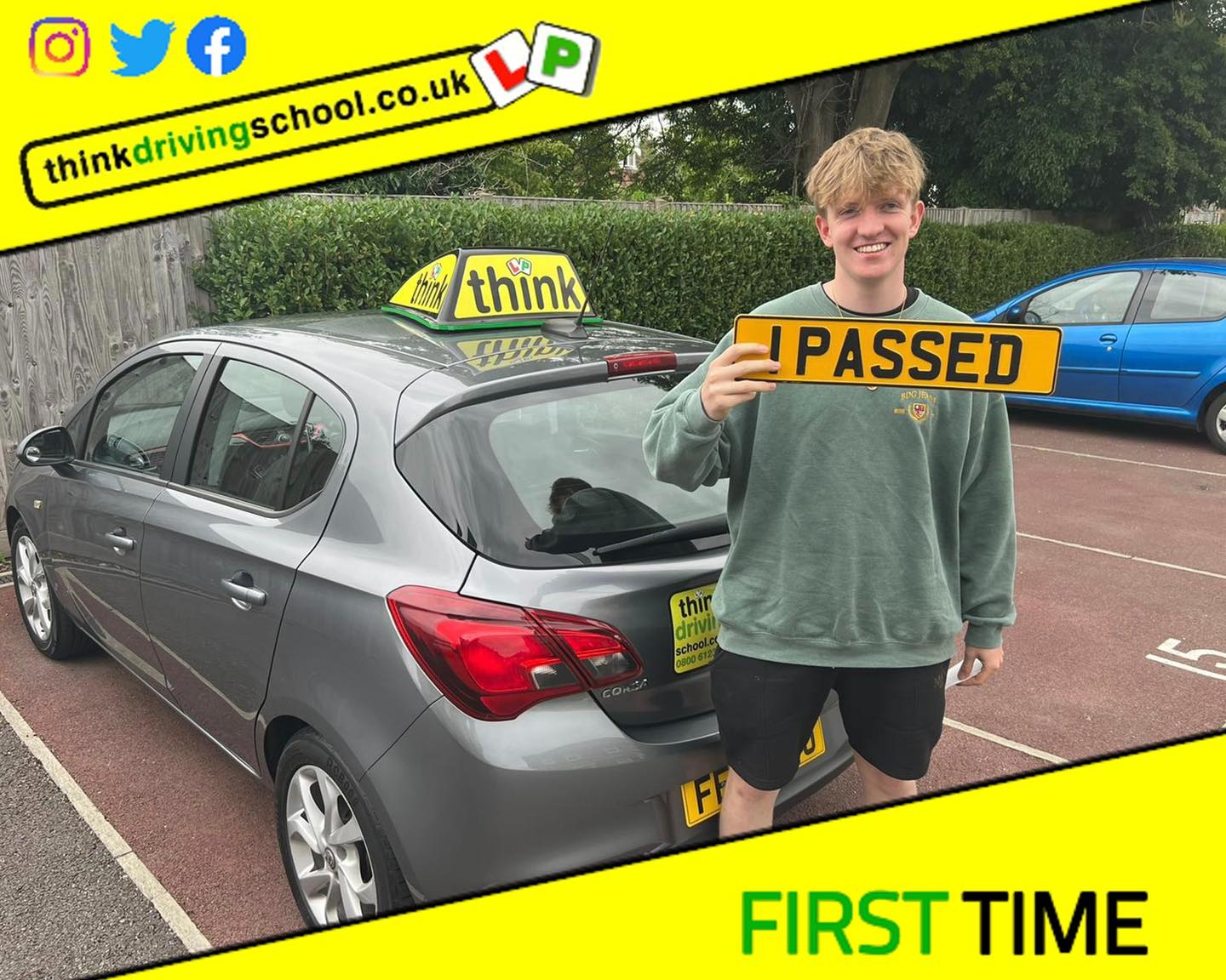 Passed with think driving school July 2022 and left this 5 star review