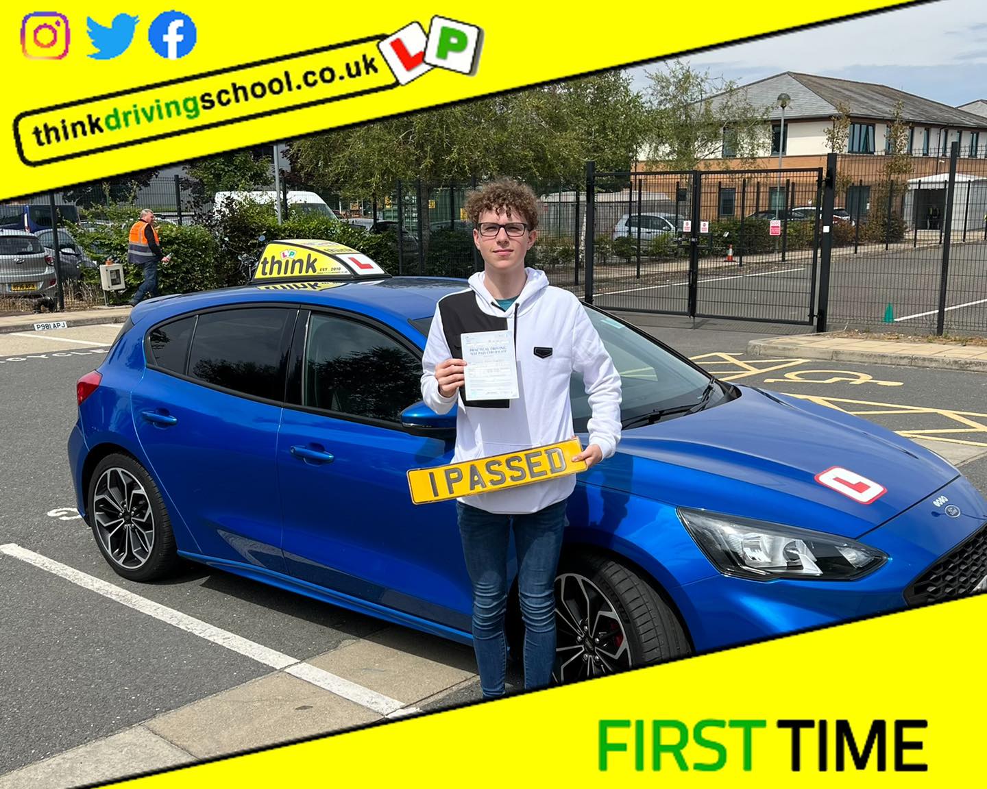 Passed with think driving school July 2022 and left this 5 star review