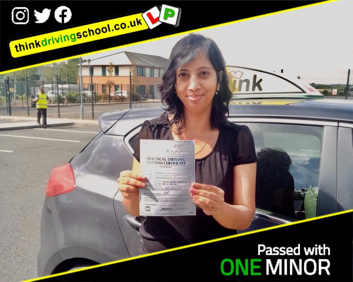 Passed with think driving school July 2022 and left this 5 star review