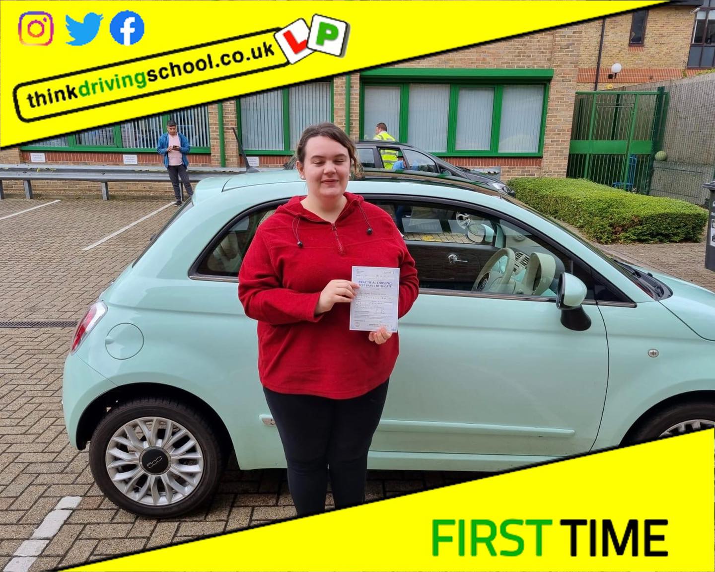 Passed with think driving school MAY 2022 and left this 5 star review