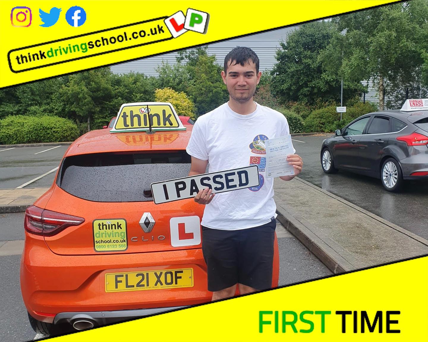 Passed with think driving school MAY 2022 and left this 5 star review