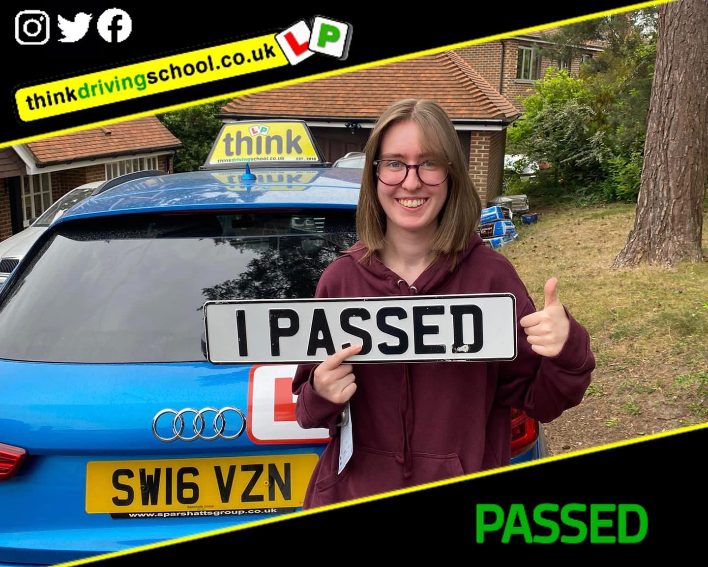 Passed with think driving school MAY 2022 and left this 5 star review