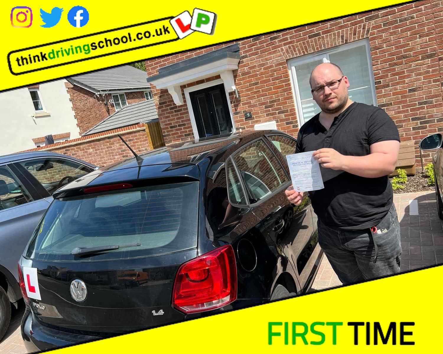 Passed with think driving school MAY 2022 and left this 5 star review